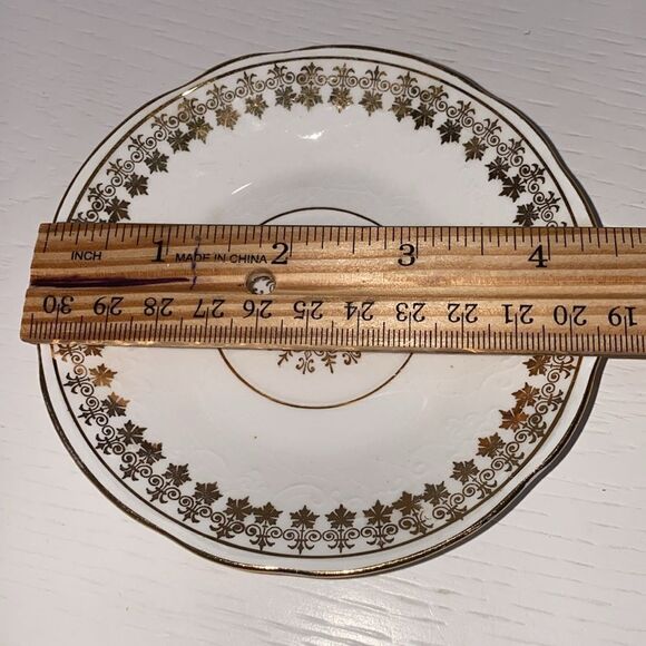 Laughlin China Semi Vitreousus Colonial Elizabethan Classic Tea Cup Saucer - Picture 8 of 14